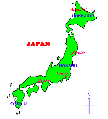 Japan map