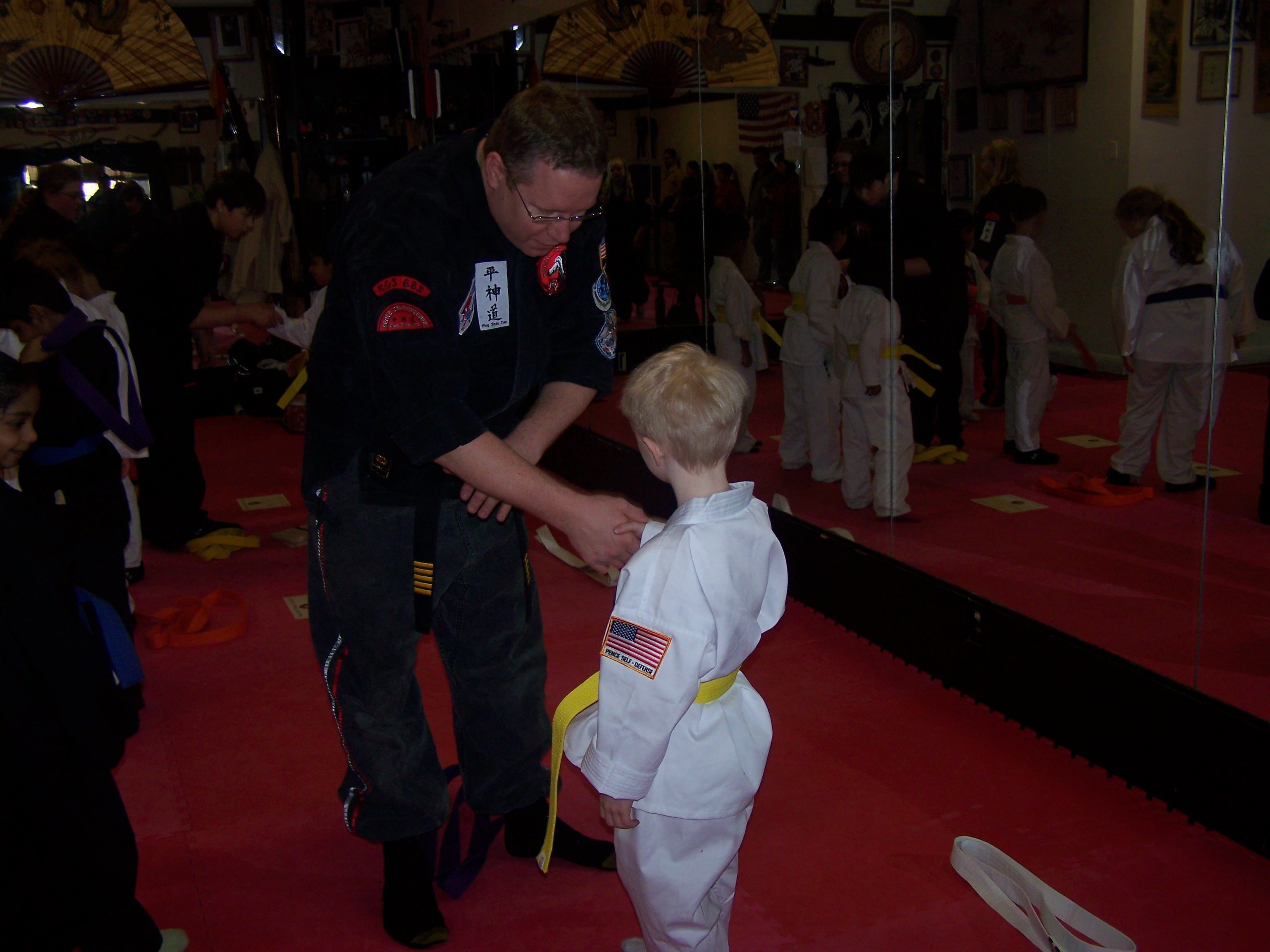 KJ's Yellow Belt  and PROUD Dad